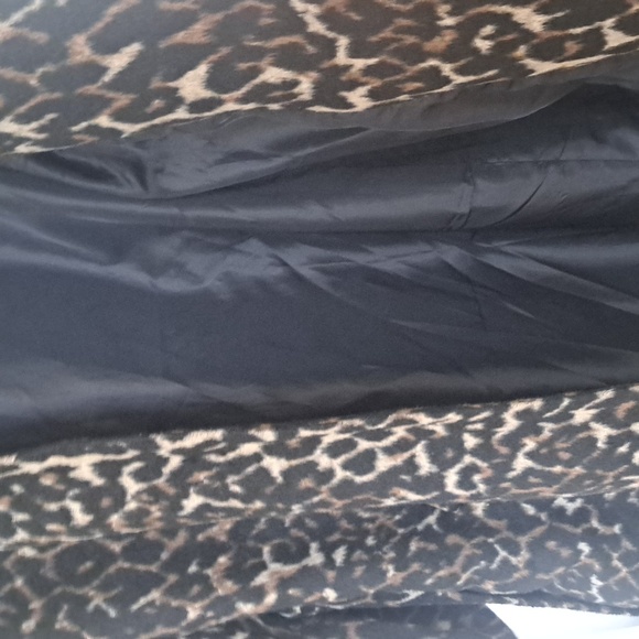 Cheetah Azelhazel hazel hazelhaze Adorable  Print Lined Coat w Pockets szXL EUC - Picture 4 of 8